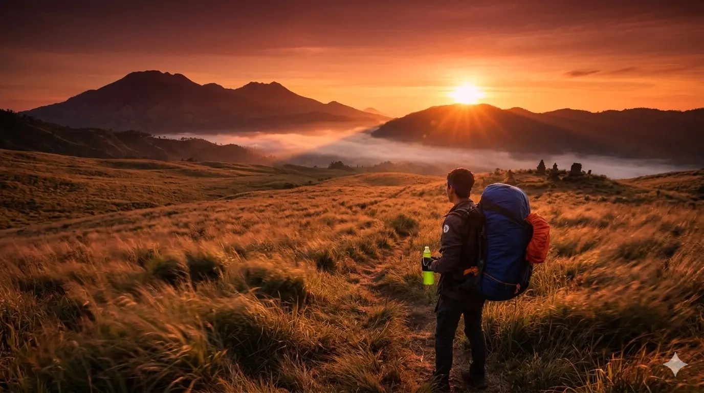 Pemandangan gunung Indonesia — slide 2